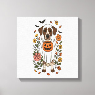 Halloween German Shorthaired Pointer Canvas Print