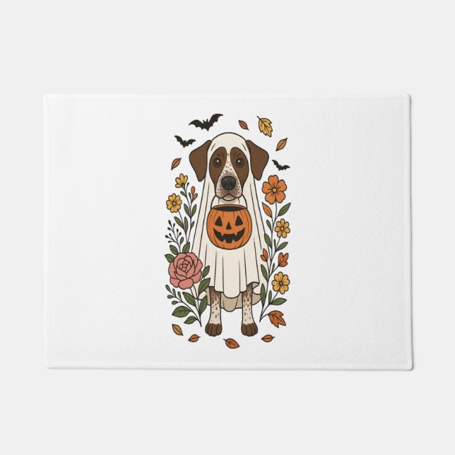 Halloween German Shorthaired Pointer Doormat (Front)