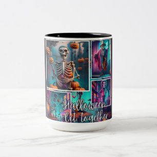 Halloween get together Two-Tone coffee mug