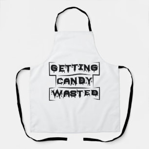 Halloween Getting Candy Wasted Birthday Apron