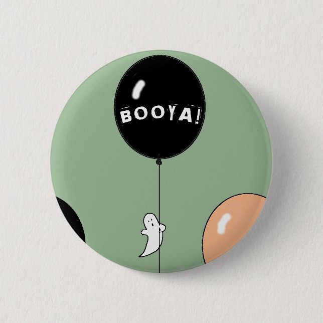 Halloween ghost 2 inch round button (Front)
