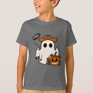 Halloween Ghost and Pumpkin T-Shirt
