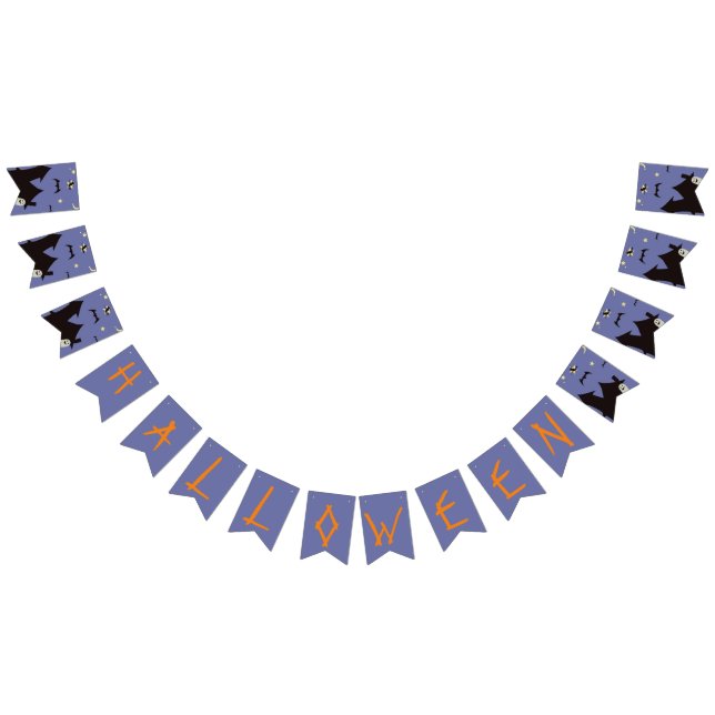 Halloween Ghost and Witches  Bunting Flags (All)