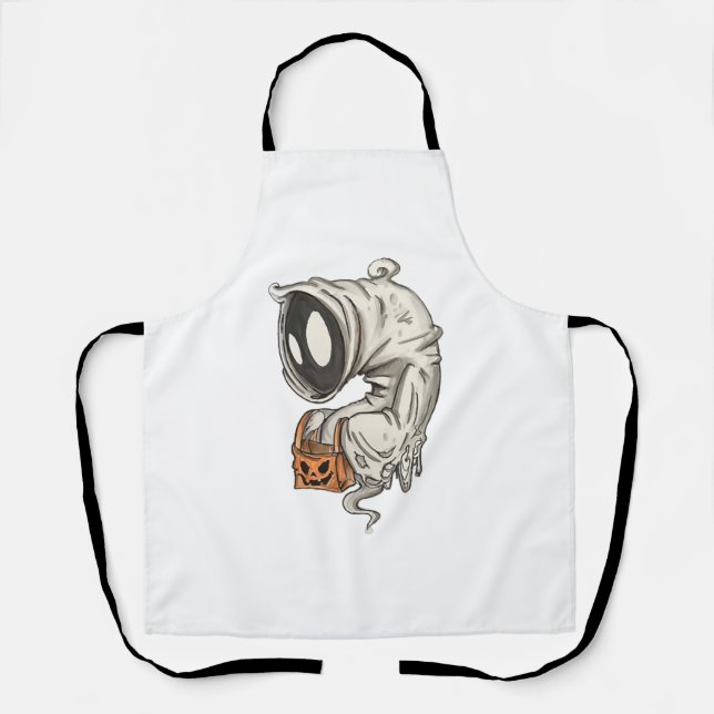 Halloween Ghost        Apron (Front)