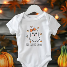 Halloween Ghost Baby Girls Too Cute To Spook
