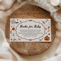 Halloween Ghost Baby Shower Book Request