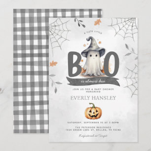 Halloween Ghost Baby Shower Invitation