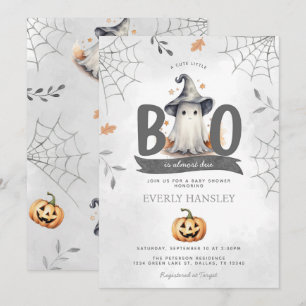 Halloween Ghost Baby Shower Invitation