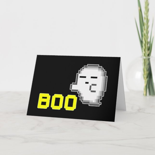 HALLOWEEN GHOST - BOO CARD (Front)