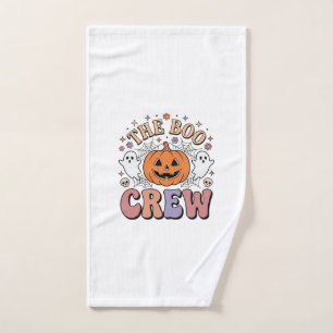 Halloween Ghost Boo Crew Cute Spooky Vintage_1 Hand Towel