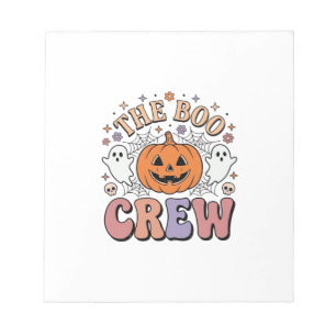 Halloween Ghost Boo Crew Cute Spooky Vintage_1 Notepad