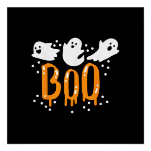 Halloween Ghost Boo Cute Poster