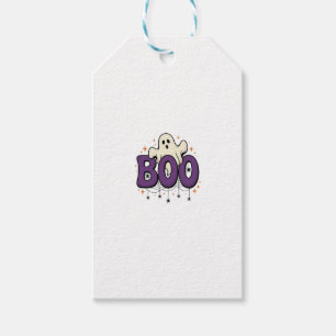 Halloween Ghost Boo Funny Spider Vintage_1 Gift Tags