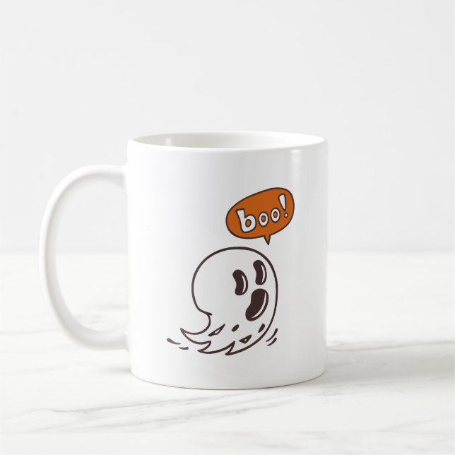 Halloween Ghost Boo Mug (Left)