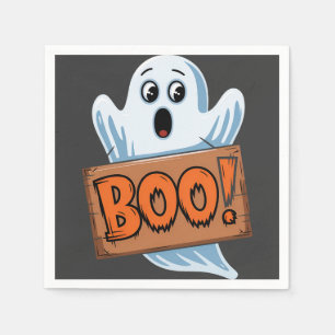Halloween Ghost Boo Napkin
