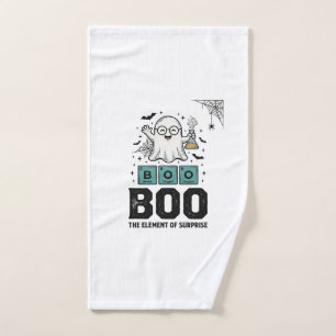Halloween Ghost Boo Science Funny Vintage_1 Hand Towel