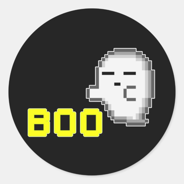 HALLOWEEN GHOST - BOO Sticker (Front)