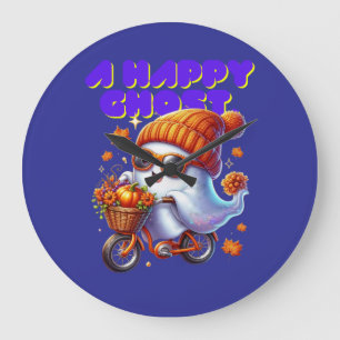 Halloween Ghost Boo Wall Clock