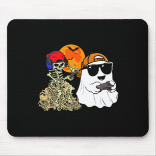 Halloween Ghost Boys Kids Gaming Scary Skeleton Ga Mouse Pad