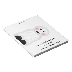 Halloween Ghost Candy Bar Wrapper Party Favour Notepad