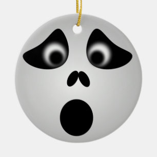 HALLOWEEN GHOST CERAMIC ORNAMENT