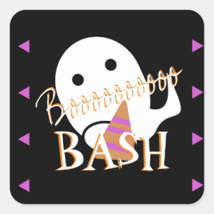 Halloween Ghost Costume Party   Square Sticker
