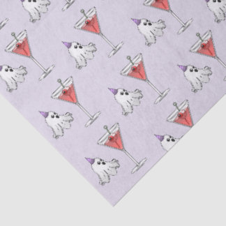 Halloween Ghost & Creepy Cocktail Tissue Paper