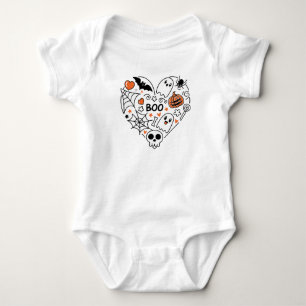 Halloween, ghost, custom, personalized baby bodysuit