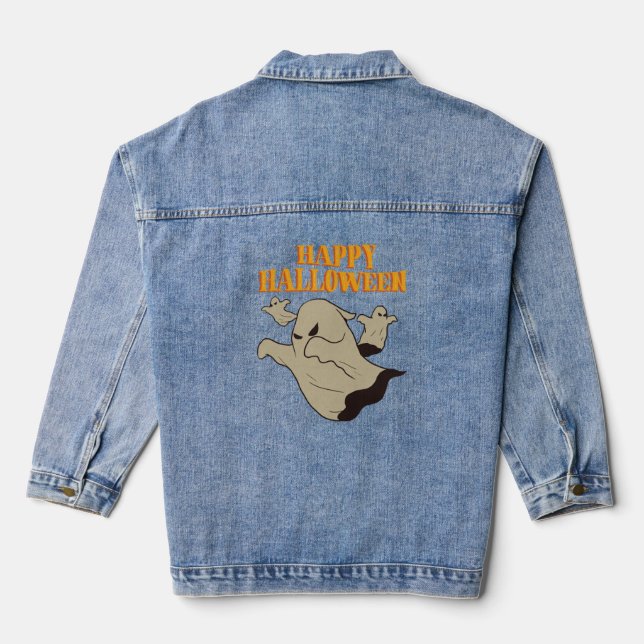 Halloween -Ghost Denim Jacket (Back)