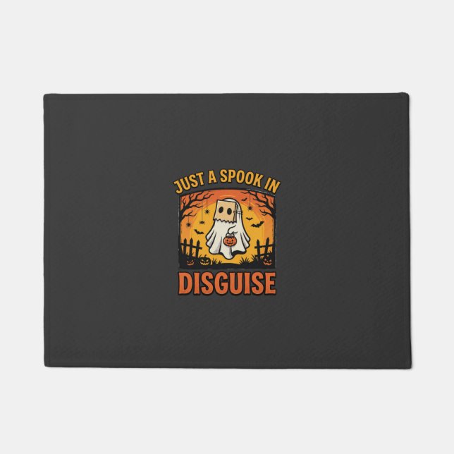 Halloween Ghost Disguise Doormat (Front)