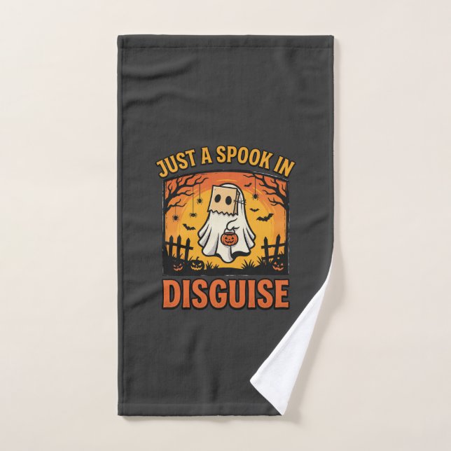 Halloween Ghost Disguise Hand Towel (Hand Towel)