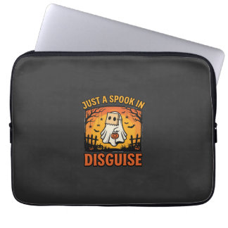 Halloween Ghost Disguise Laptop Sleeve