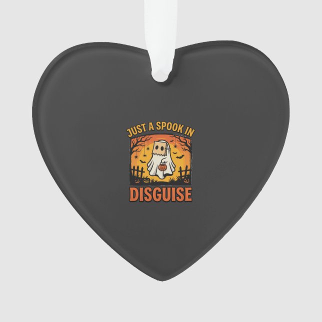 Halloween Ghost Disguise Ornament (Front)