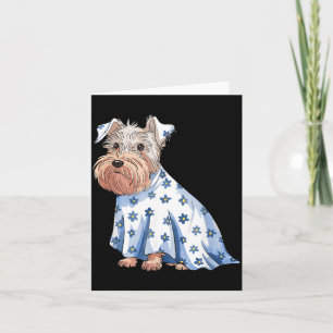 Halloween Ghost Dog With Flowers Funny Halloween Card