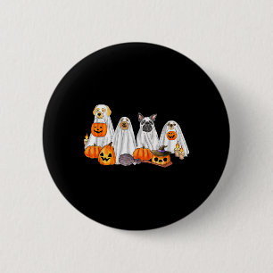 Halloween Ghost Dogs _ Halloween Cuteness Overload 2 Inch Round Button