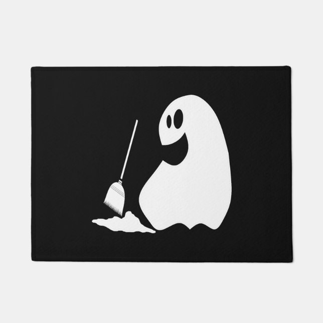 Halloween Ghost   Doormat (Front)