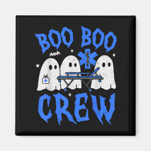 Halloween Ghost Ems Emt Paramedic Funny Emergency  Magnet