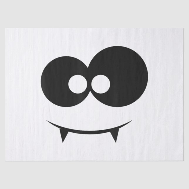 Halloween Ghost Face Tissue Paper (Front)