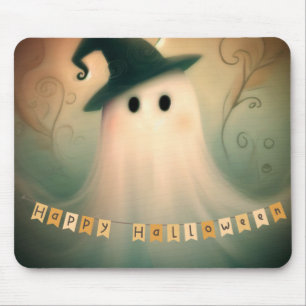 Halloween/Ghost/Fall/Whimsical Ornament Mouse Pad