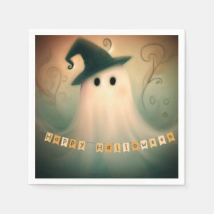 Halloween/Ghost/Fall/Whimsical Ornament Napkin