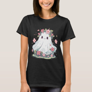 Halloween Ghost Flower Costume Women Girls Hallowe T-Shirt