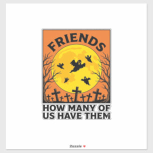 Halloween Ghost Friends Funny Vintage Horror_1
