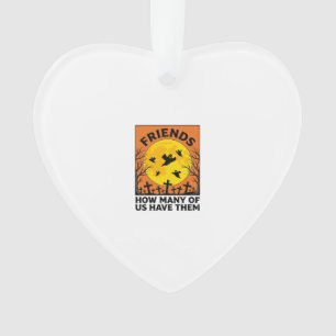 Halloween Ghost Friends Funny Vintage Horror_1 Ornament