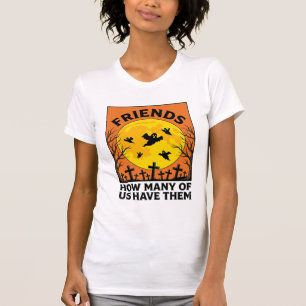 Halloween Ghost Friends Funny Vintage Horror_1 T-Shirt