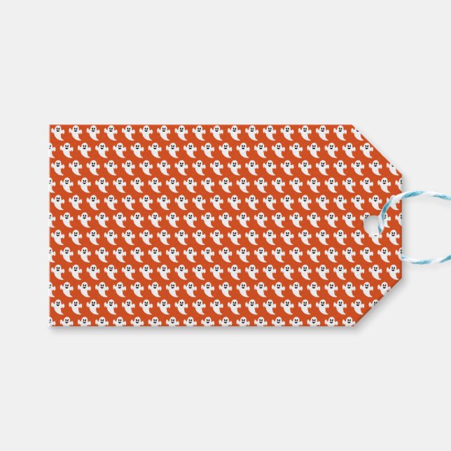 Halloween Ghost Gift Tags (Front (Horizontal))