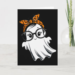 Halloween Ghost Gles Girl Ghost Costume Eyegl Wome Card