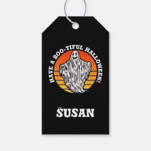 Halloween Ghost Have a Boo-tiful Retro Vintage Gift Tags