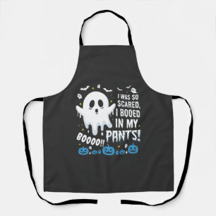 Halloween Ghost I Booed My Pants Design Apron