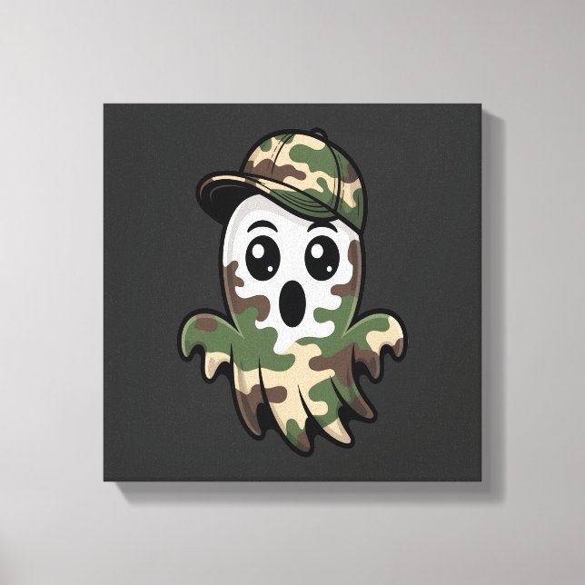 Halloween Ghost Kids Canvas Print (Front)