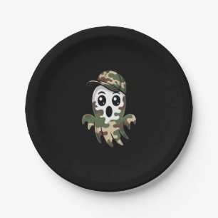 Halloween Ghost Kids Paper Plate